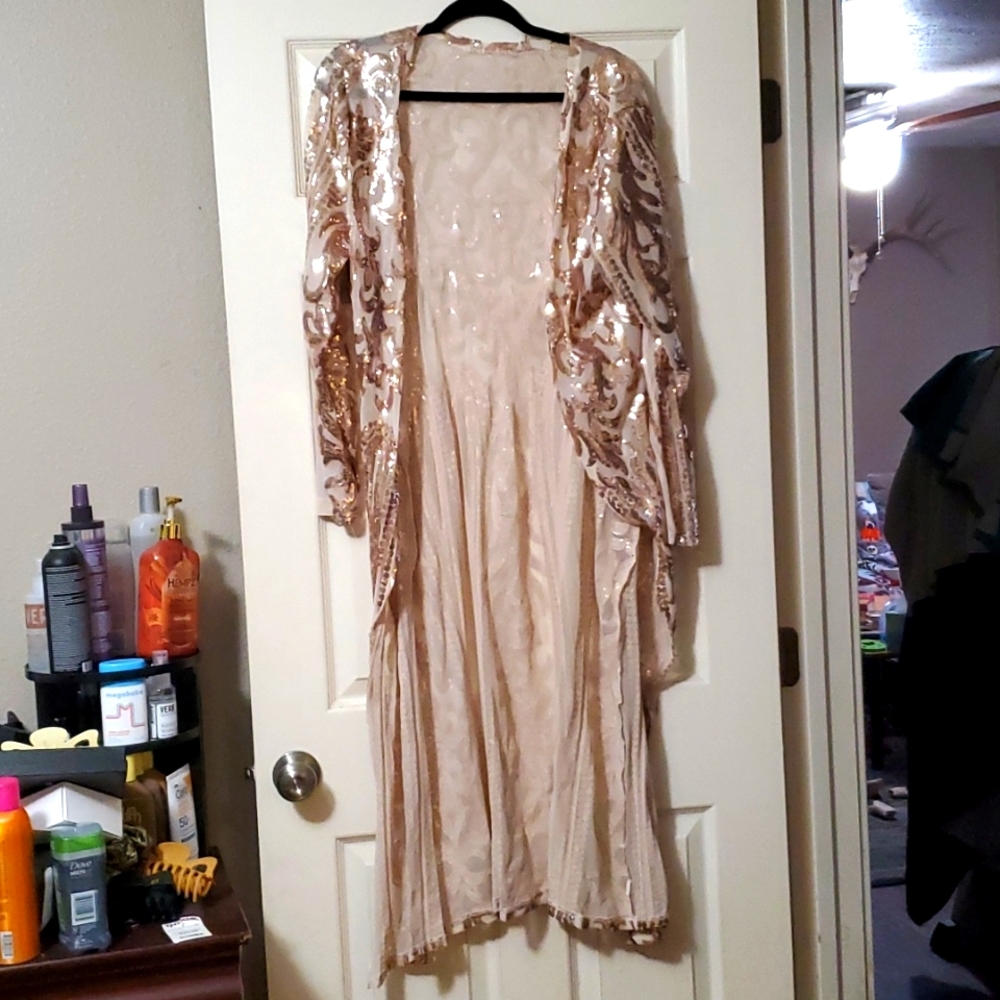 Pink sparkle cardigan